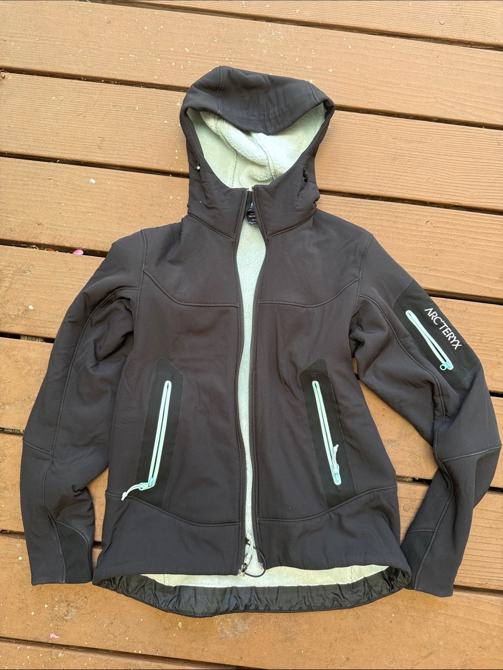 Arc'teryx Hyllus Hercules Hoody, Black Softshell Jacket Polartec Women’s small